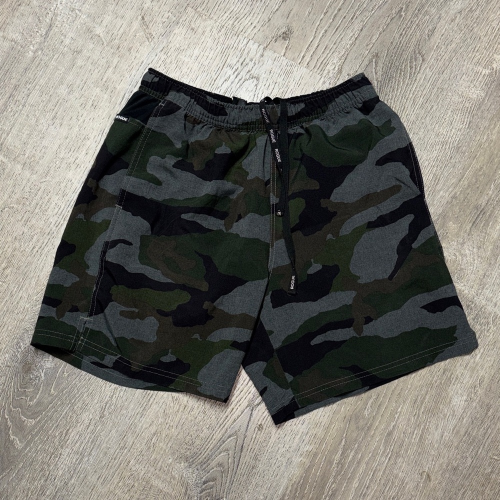 Rogue Green Camo Men's Athletic Shorts